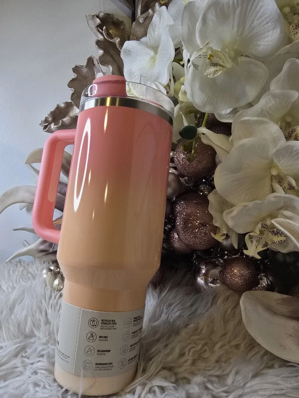 Stanley Quencher H2.0 FlowState Tumbler 40oz PINK MESA SUNSET LIMITED EDITION